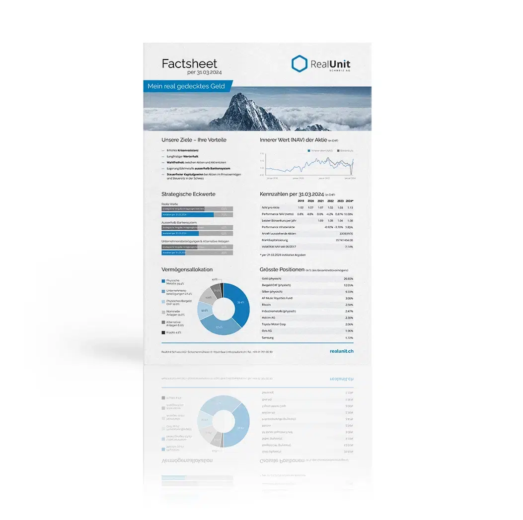 RealUnit Factsheet Q1 2024