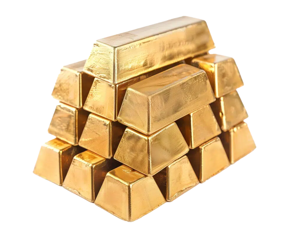 Gold Bars isolated